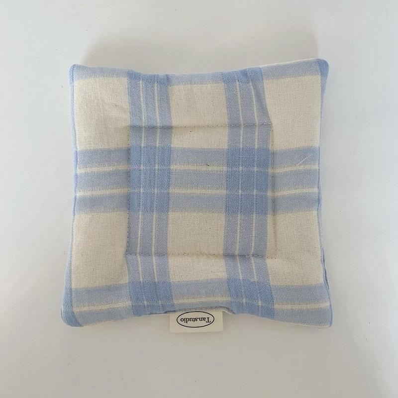 1PC Table Mat Placemat Dining Table Kitchen Heat Resistant Cup Mat Homemade Cotton Cup Mat Fabric Photography Props 15x15cm