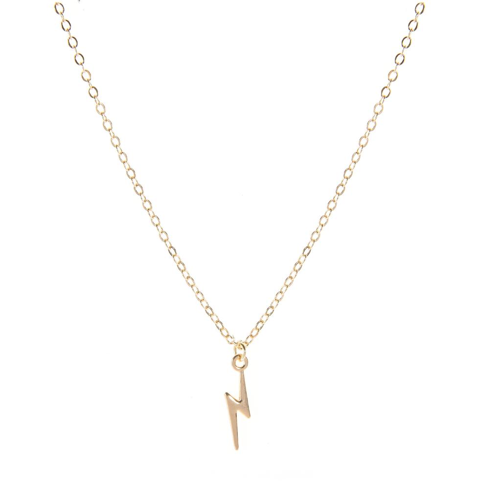 Stainless Steel Necklace Hot Lightning Necklaces for Women Protection Pendants for Girlfriend Gifts Jewelry
