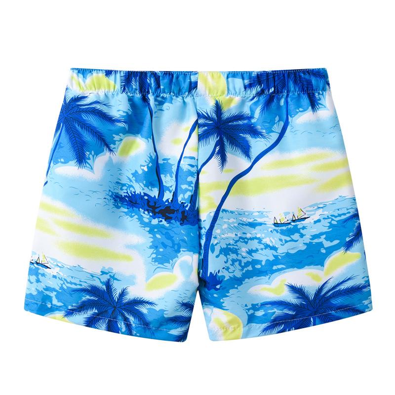 Boy's Spring and Summer Casual Shorts Fashion Print Beach Shorts