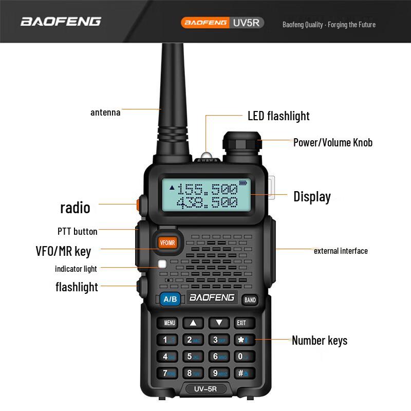 BAOFENG UV-5R Dual-Band Two-Way Radio (CN version)