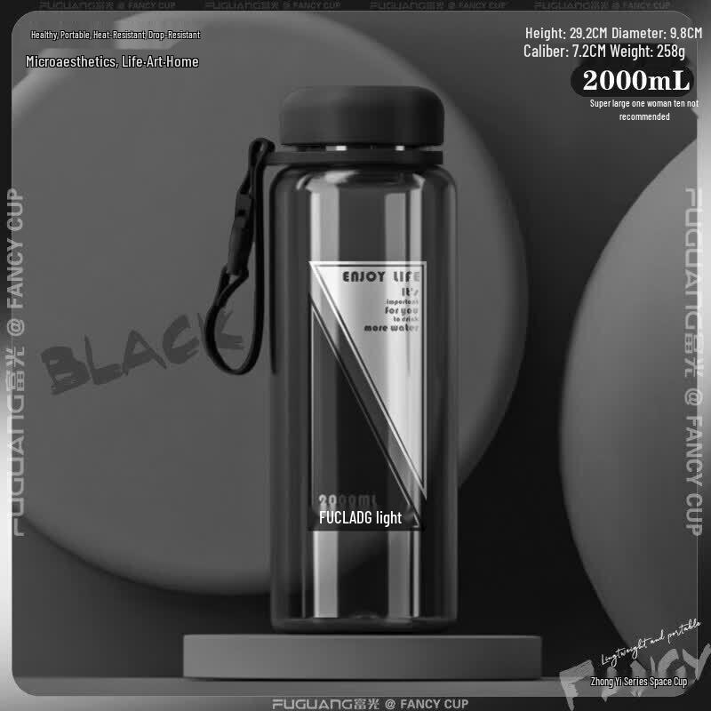 Youluo Large Capacity Sports Water Bottle with Straw