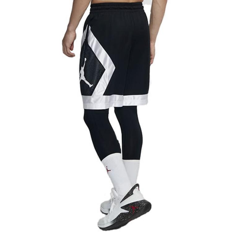 Jordan Jumpman Diamond Mesh Panel Basketball Shorts Men Bottoms Black AV3207-010