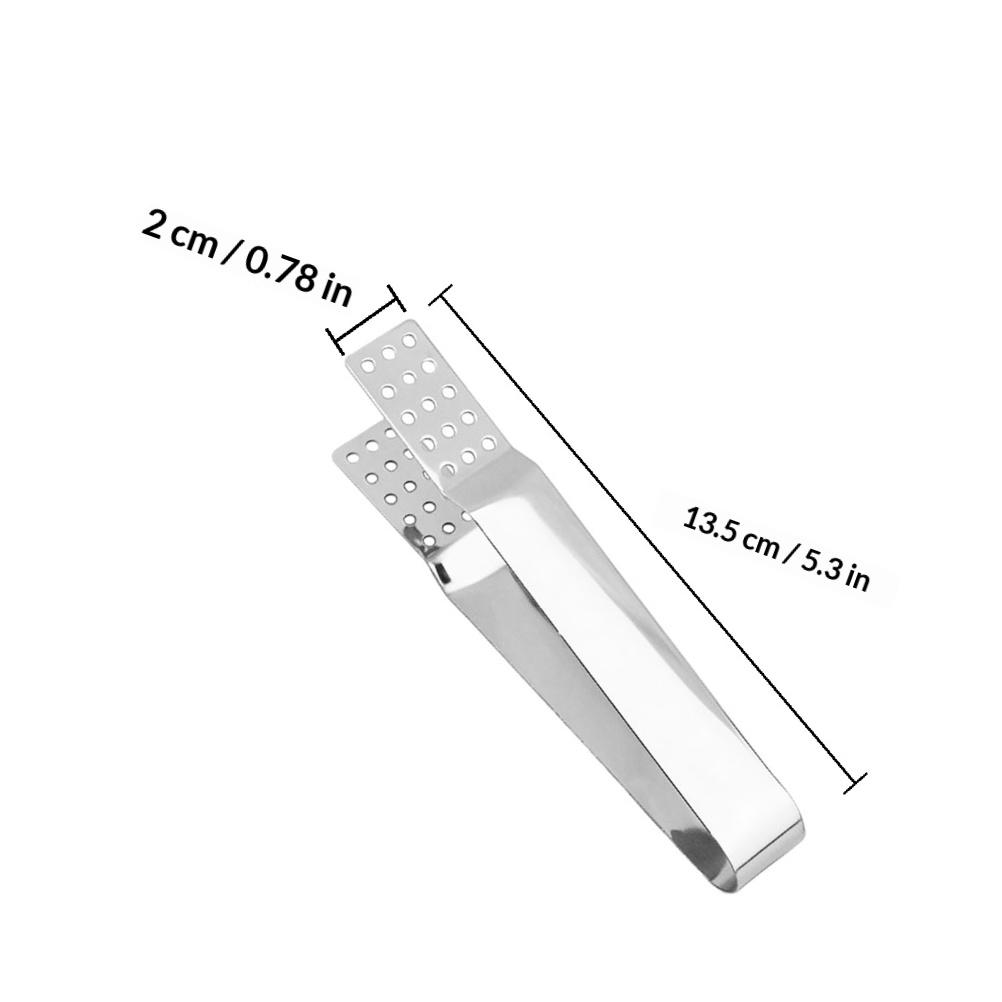2Pcs Stainless Steel Tea Bag Tongs Heat Resistant Pierced Ends Extract Every Drop Multi Function Tool Tea Bag Tongs