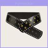 Punk Style Rivet Belt With Metal Buckle For Fashionforward Streetwear