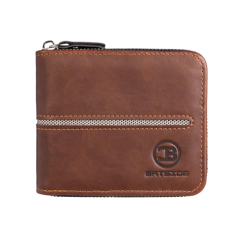 

Fold Men s Wallet Multi-functional Business Wallet Vintage Style Student Purse Wallet Organizer глубокая кофе