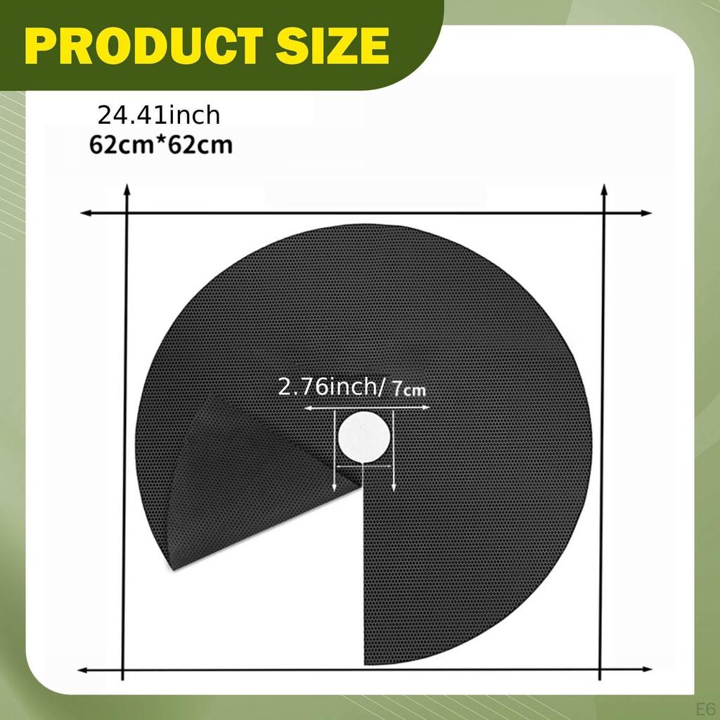 10 Pieces Mats Landscape Cloth Portable Protection Mulch Plant Covers for Garden Indoor Outdoor