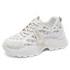 Daddy Shoes Women's 2025 Spring Women's Shoes Mesh White Shoes Women's ins Korean Version Versatile Platform Sneakers Casual Shoes