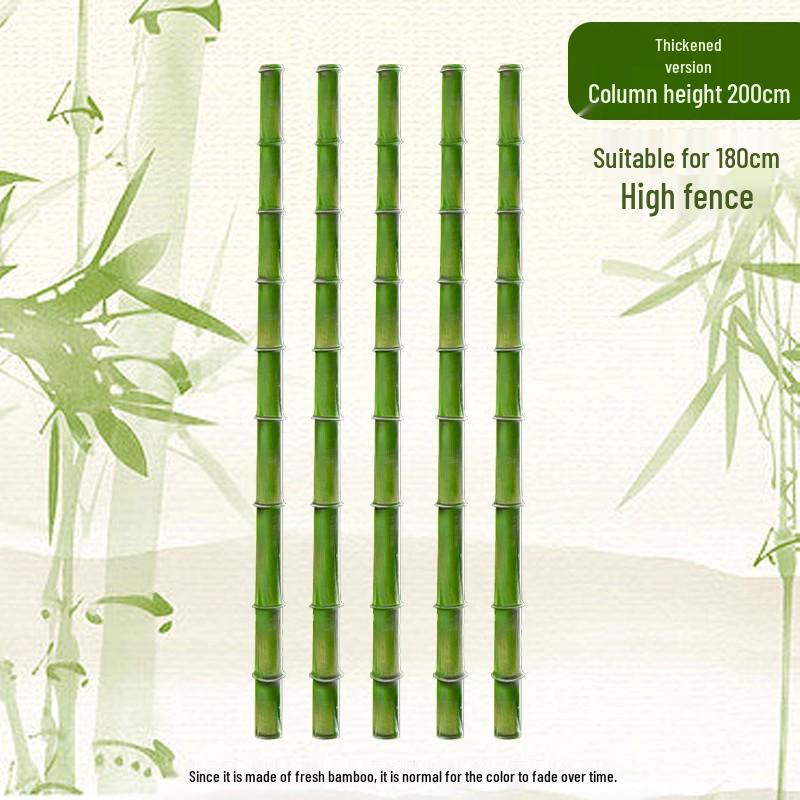 Expandable Bamboo Fence Panel for Outdoor Patio and Garden – Anti-Corrosion Support Pole for Landscaping and Partitioning.