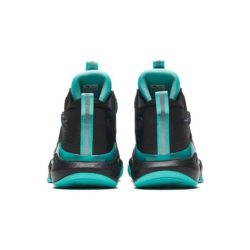 Anta Kids Shark Tooth Comfortable Non-Slip Durable Low-Top Basketball Shoes Kids basketball shoes Black Green 312331103-1