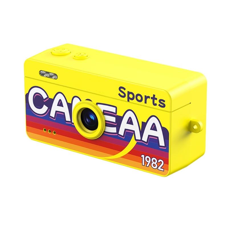 1080P Camera Portable Retro Camera Video Recorder Sports Mini Camera Pocket Camera for Kids Gift Video Recording жёлтый