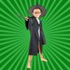 Harry Potter costume, carnival ball, glasses, wand, 134-140, disguise, cape, 134-140