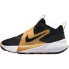 Team Hustle D12 GS Svarte Metallisk Gull Barnesneakers Hvite HF6279-003