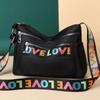 Waterproof Nylon Shoulder Bag Women Multi-layer Large-capacity Crossbody Bag Fashion Letter Messenger Handbag CLE
