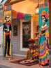 Day of The Dead Porch Banner Set Mariachi Man Catrina Sugar Skull Vertical Hanging Flags for Mexican Halloween Party Front Decor