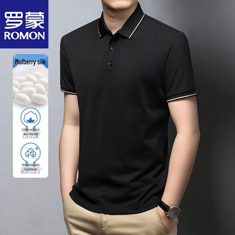 ROMON Men s Summer Business Polo T-Shirt XL