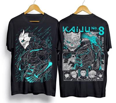 Kaiju no 8 T-shirt Mina Shiro kaij Regalo Manga Miglior Anime Grafica Davanti e Dietro