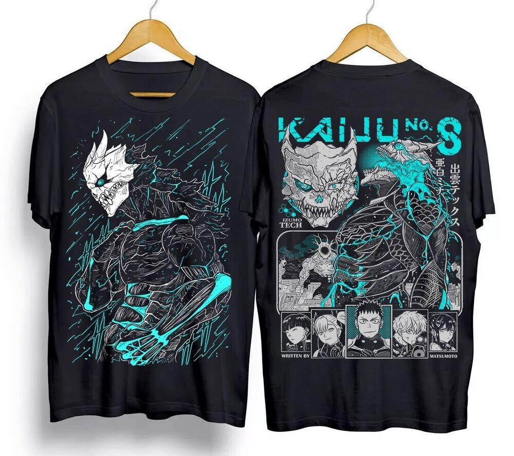 

Kaiju no 8 T-shirt Mina Shiro kaij Gift Manga Best Anime Graphic Back And Front 3XL