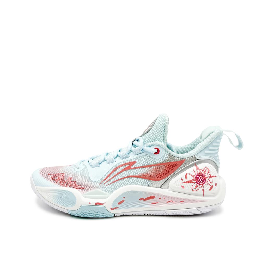 Li Ning Speed 9 Fiery Cushioning Slip Resistant Rebound Low Top Basketball Shoes Men's Blue, Red ABPT001-6(Team1496-)