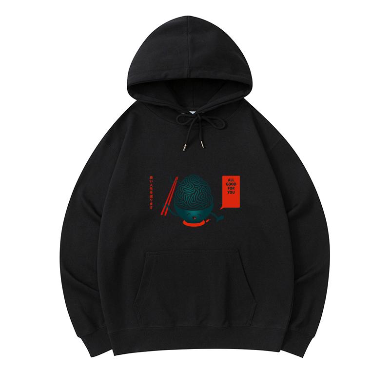 

300 GSM Men s Healthy Cotton Hoodies All Good For You Print Premium Cotton Sweatshirt