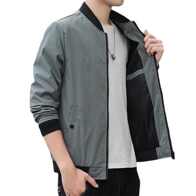 Veste de baseball unie pour jeunes Veste Printemps Pilote Décontracté Vêtements pour hommes