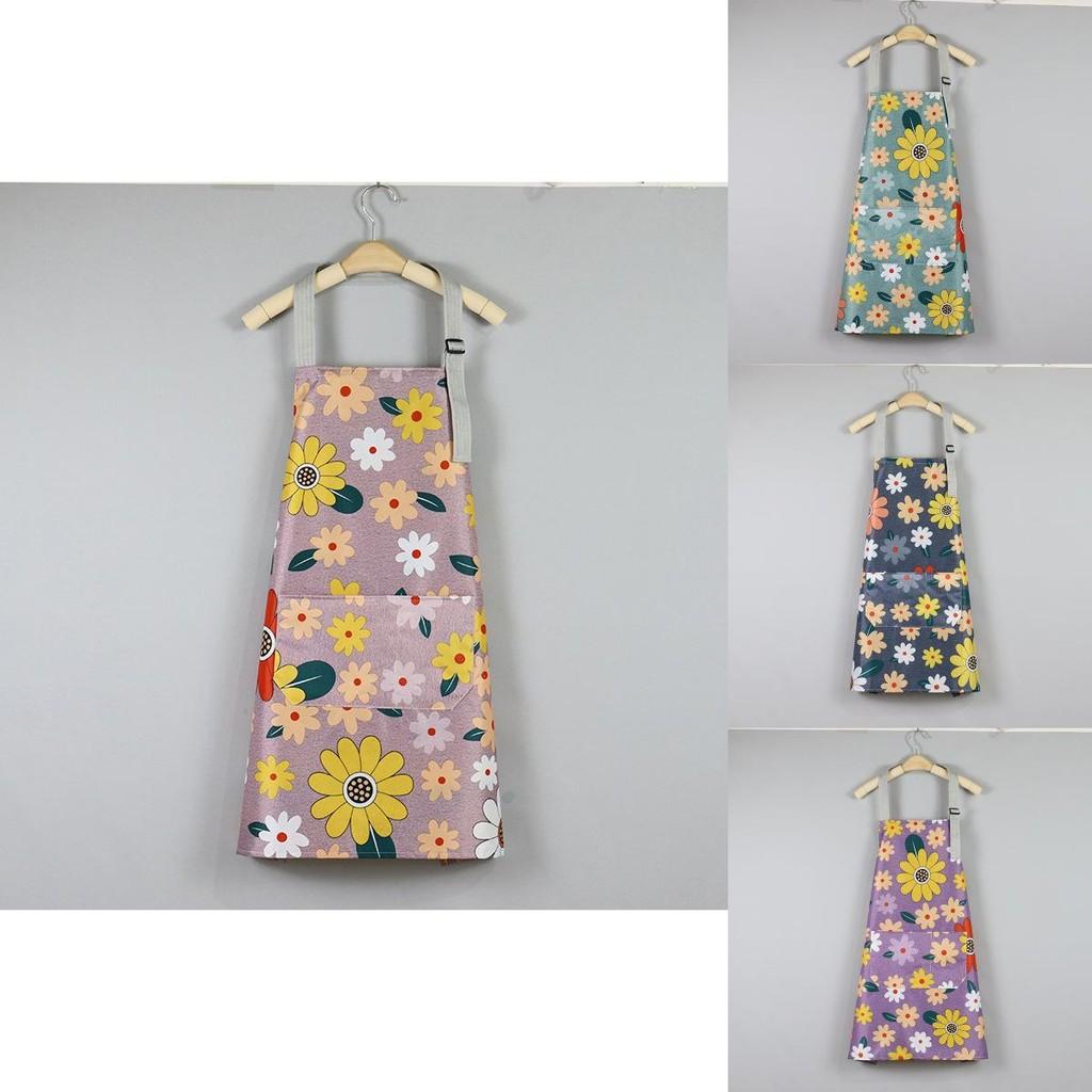 Breathable Floral Apron For Home Kitchen Use With Durable Design For Men And Women