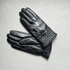 Womens Winter Goatskin Gloves Fleece Lined Touchscreen Cute Bow Driving Warm