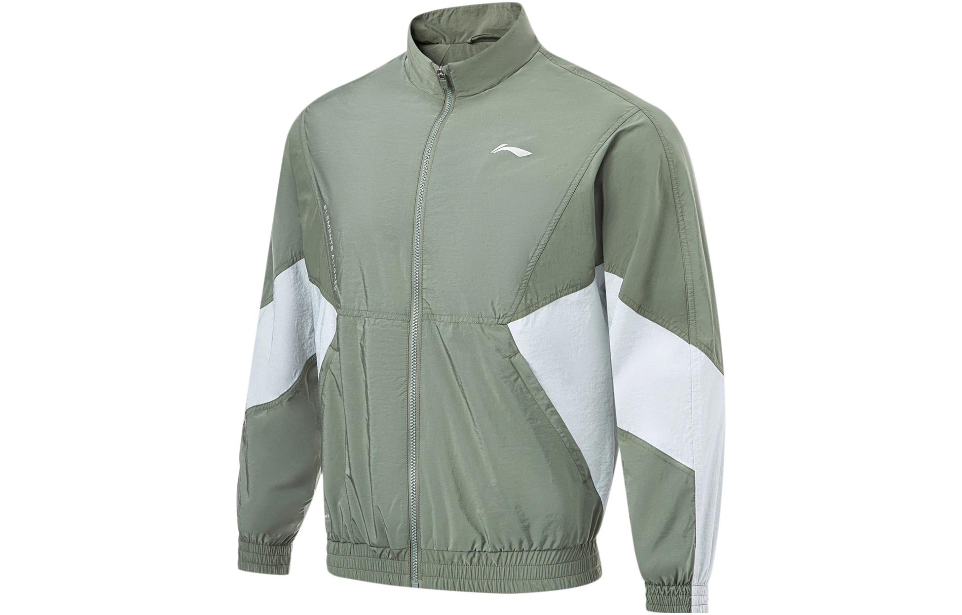 Li Ning Fitness Series Jacket Men s Gray Green AFDT385-4 L