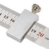 High Precision Aluminum Alloy Ruler Positioning Block Stopper & Scribe Locator for Carpentry, Steel Ruler Measuring, Home Repair