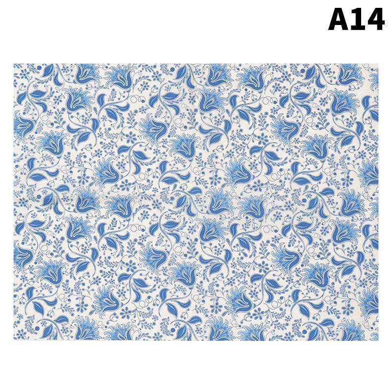 1Pc Pottery Ceramic Clay Transfer Paper Underglaze Flower Paper High Temperature Jingdezhen Traditional Decal Coloring Tool A14