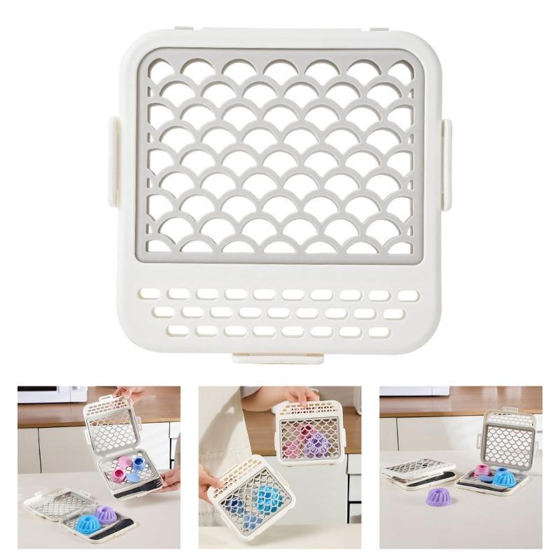 Dishwasher Organizers With Elastic Meshes for Kitchen Tool Cutlery Cups Safe Silicone Construction Quick Drying