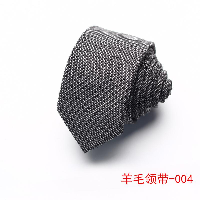 Wool Tie Men'S Striped Plaid Casual Tie Best Man Suit Shirt Accessories Tie