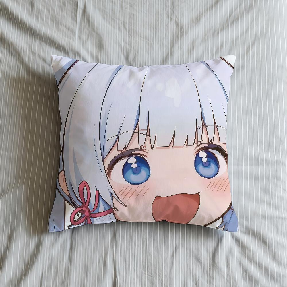 

Cushion Face Cover Cute Soft Case Sofa Living Room Home Comfortable Genshin Office Decor Protective Pillow Q Impact Covers 30cmx30cm