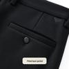 Men's Warm Wool Blend Fleece-Lined Straight Casual Pants