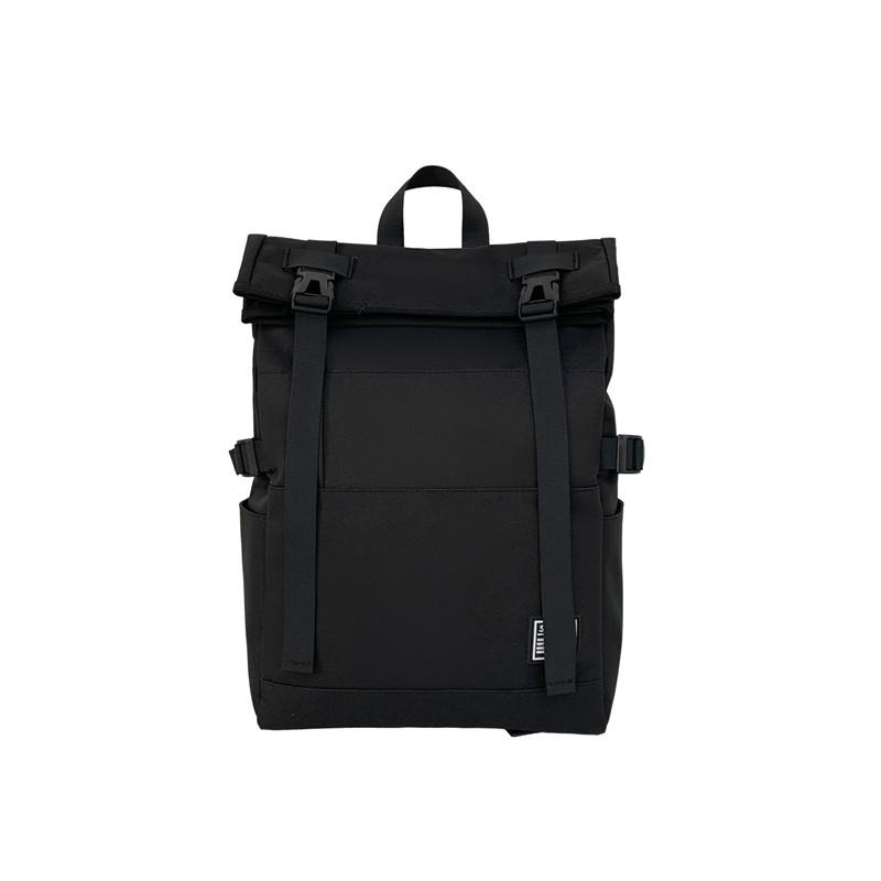 Trendy and Cool Color Matching Neutral Crimping Lock Student Schoolbag Daily Travel Large-capacity Backpack