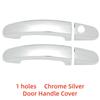 Car Upgrade Chrome Accessories Door Handle Cover Trim Paste Style 2Door For Ford Transit  Tourneo 2013 2014 2015 2016 2017