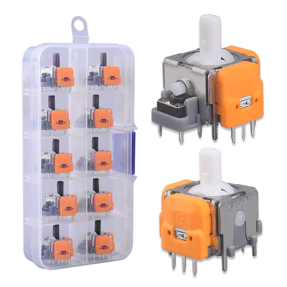 

10Pcs 3D Hall Effect Joystick High Precision Analog Stick Sensor Module No Drifting Thumbsticks Module Repair Parts for PS4/5