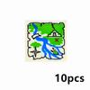 Bricks Smooth 2x2 Floor Printed Tile Assembled Building Blocks Decoration Ceramic Tile MOC City House Construction Toys