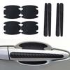 Tibemi Door Handle Protector, Car Door Anti-Scratch, Set of 8 Door Protector, Car Door Punch Prevention, Handle Protector, Easy Installation-Black