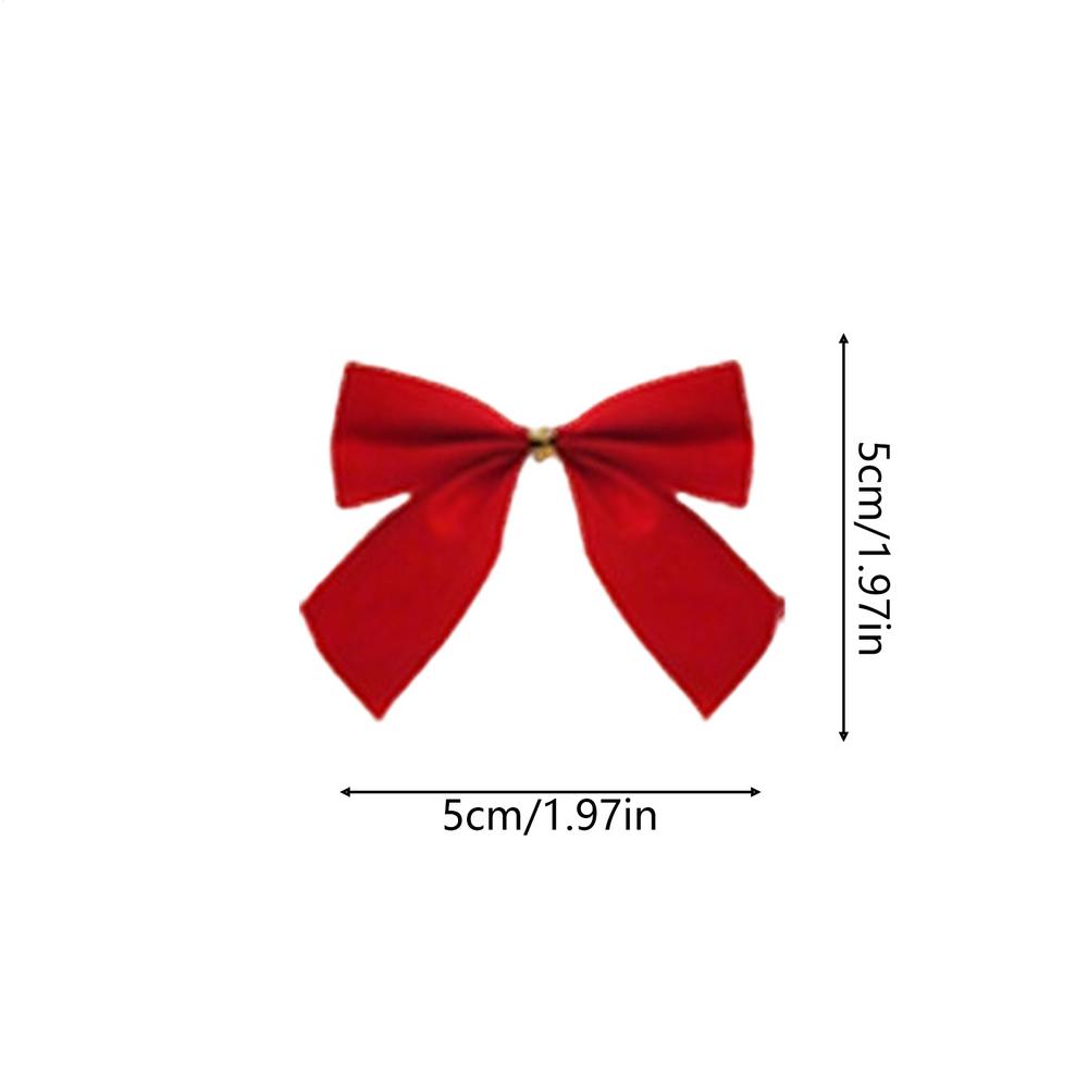 

36 Pieces Mini Christmas Tree Bows Decorative Tree Bows Christmas Ornaments For Holiday Garland Wreath Crafts Mantel Wall Window Others червоний