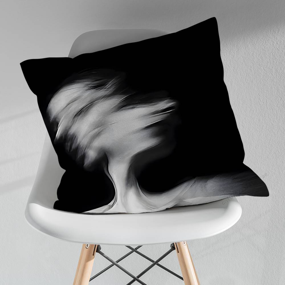 Abstract Art Black White Pillow Over Living Room Sofa Cushion Cover Home Decoration Bedroom Room Bed Pillow Cover