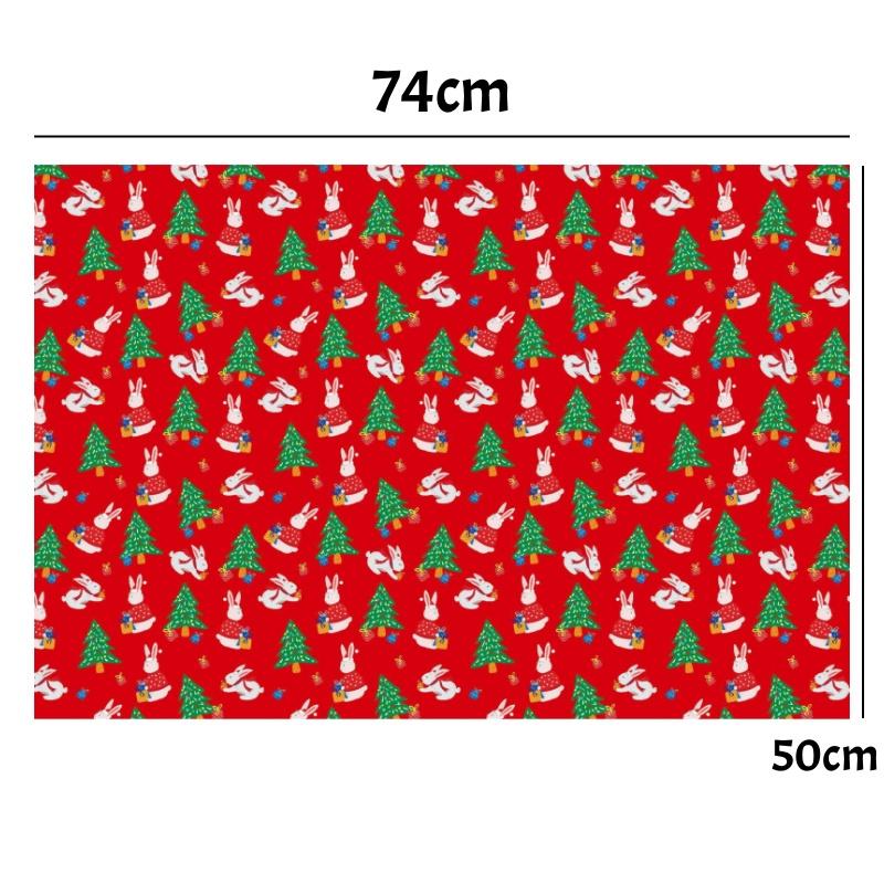 10/1pcs Christmas Wrapping Paper Santa Claus Kraft Gifts Packaging Paper Cartoon Themed Xmas Party Festive Favors 74*50cm