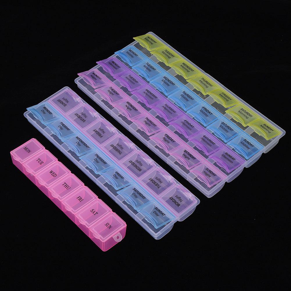 3pcs Plastic Watch Parts Storage Box Organizer Watchmaker Repairing Tools Storage Tray (2 Color 7 Grids 2 Color 14