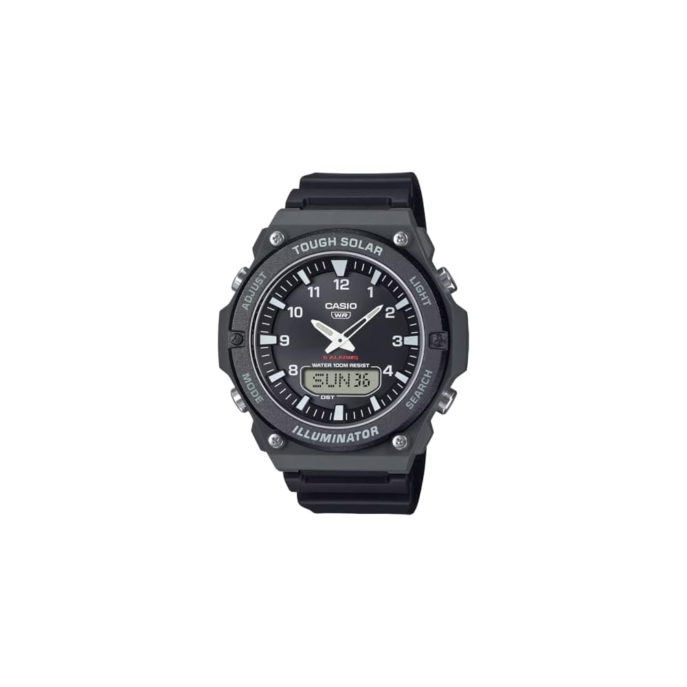 Casio Standard Tough Solar Analog Digital Quartz Watch AQ-S820W-1AV Men s Black Imported Model