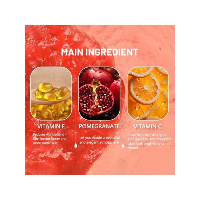 1ks Red Pomegranate VE Eye Cream 25g Eye Lifting Rozjasňující tón pleti Hydratační Zlepšující oční váčky a Zlepšující tmavé kruhy