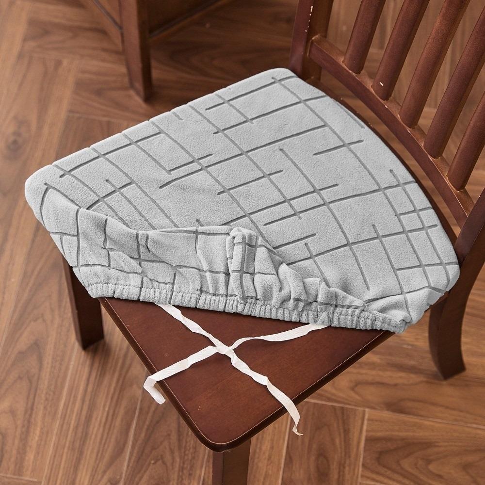 Non-Slip Chair Cushion Cover Anti-dirty Seat Protector Minimalist Jacquard Chair Slipcover  Holiday