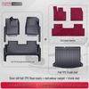 TPE Surround Titanium 7 Car Floor Mats with Leopard Print Door Sill - 2025 Edition