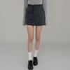 New Arrivals Open Run Women Mini Skirt Pants With Classic Stripe And Metal Buckl