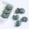 Retro Snail Ceramic Beads Glazed Embossed Conch Spacer Porcelain Beads Multicolor Small Size DIY Jewelry Making Bracelet