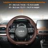 For KIA Round D-Shaped Steering Wheel Cover Ultra-Thin Fit Ceed Sportage 3 Picanto Rio Xceed Stonic Cerato K3 Soul Sonet Morning