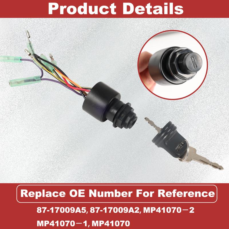 For Mercury Mariner Outboard Ignition Switch Lock Set For Control Box 40 45 50 60 90 115 150 225HP Replaces Sierra 87-17009A5